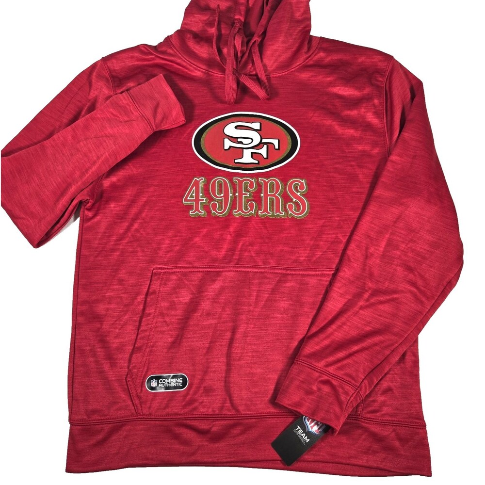 NFL San Francisco 49ers Team Apparel Red Hoodie Men’s Medium New